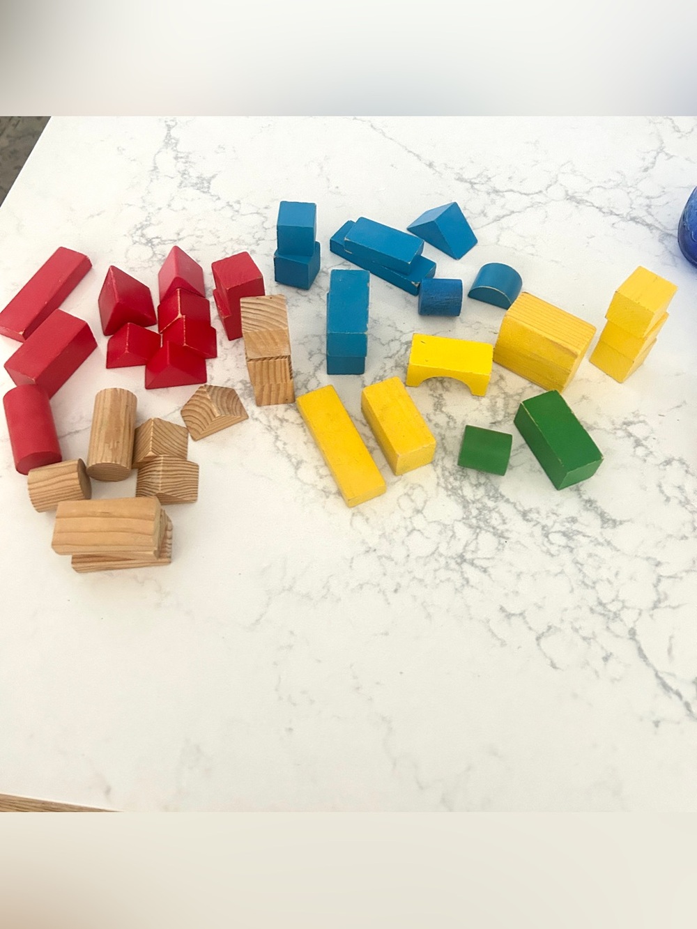 Vintage 40 piece playskool colorful building blocks